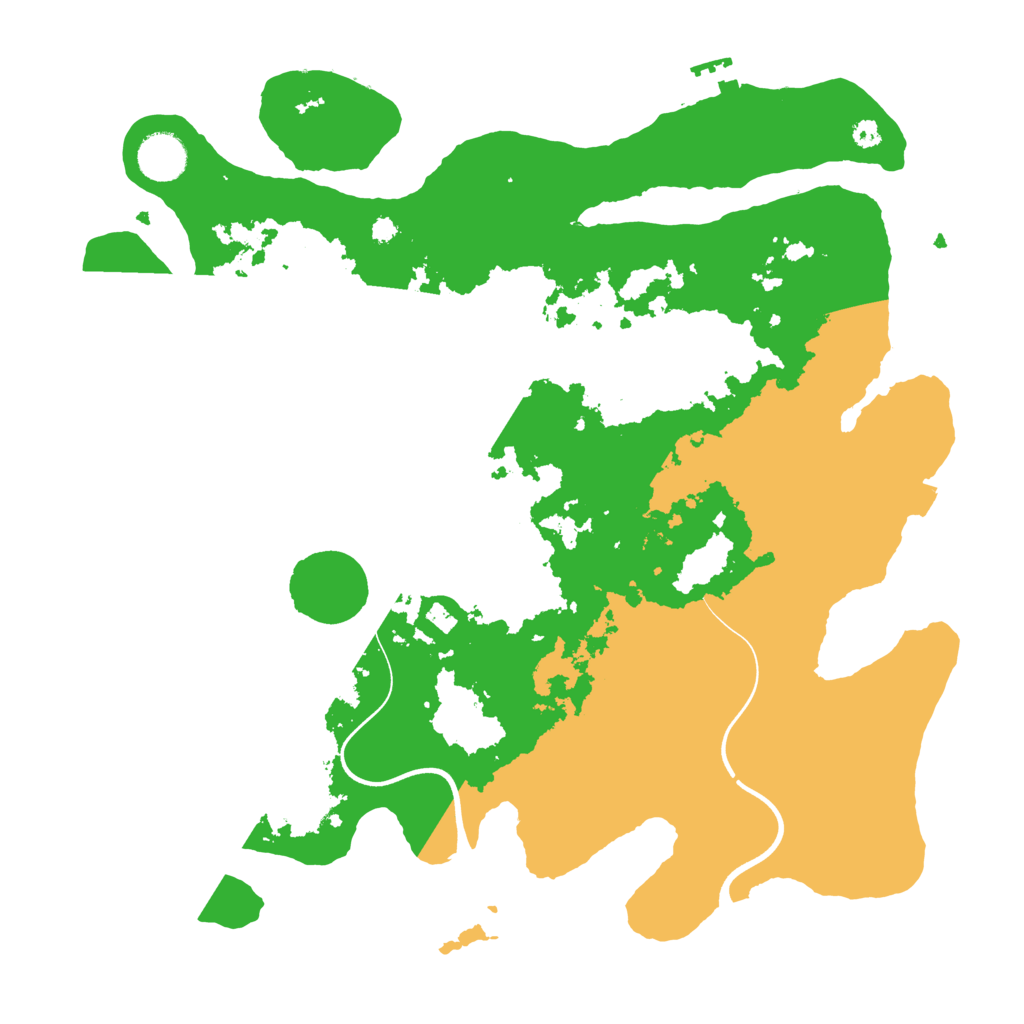 Biome Rust Map: Procedural Map, Size: 3700, Seed: 1811012635