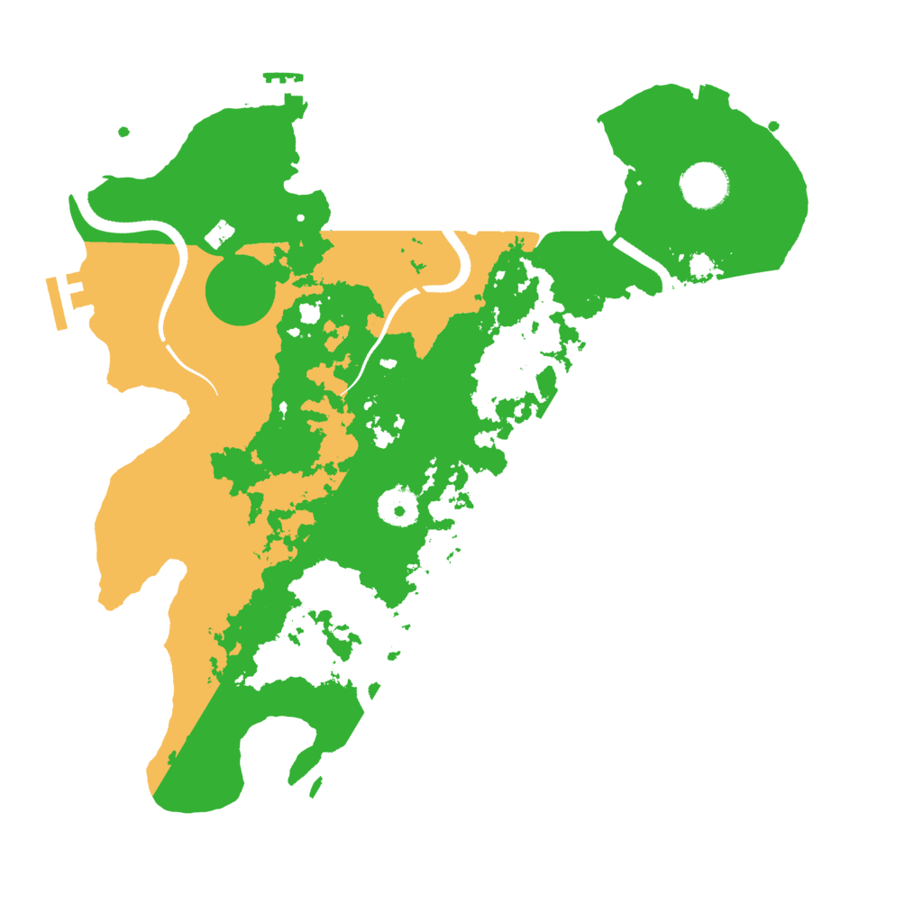 Biome Rust Map: Procedural Map, Size: 3500, Seed: 1135958694