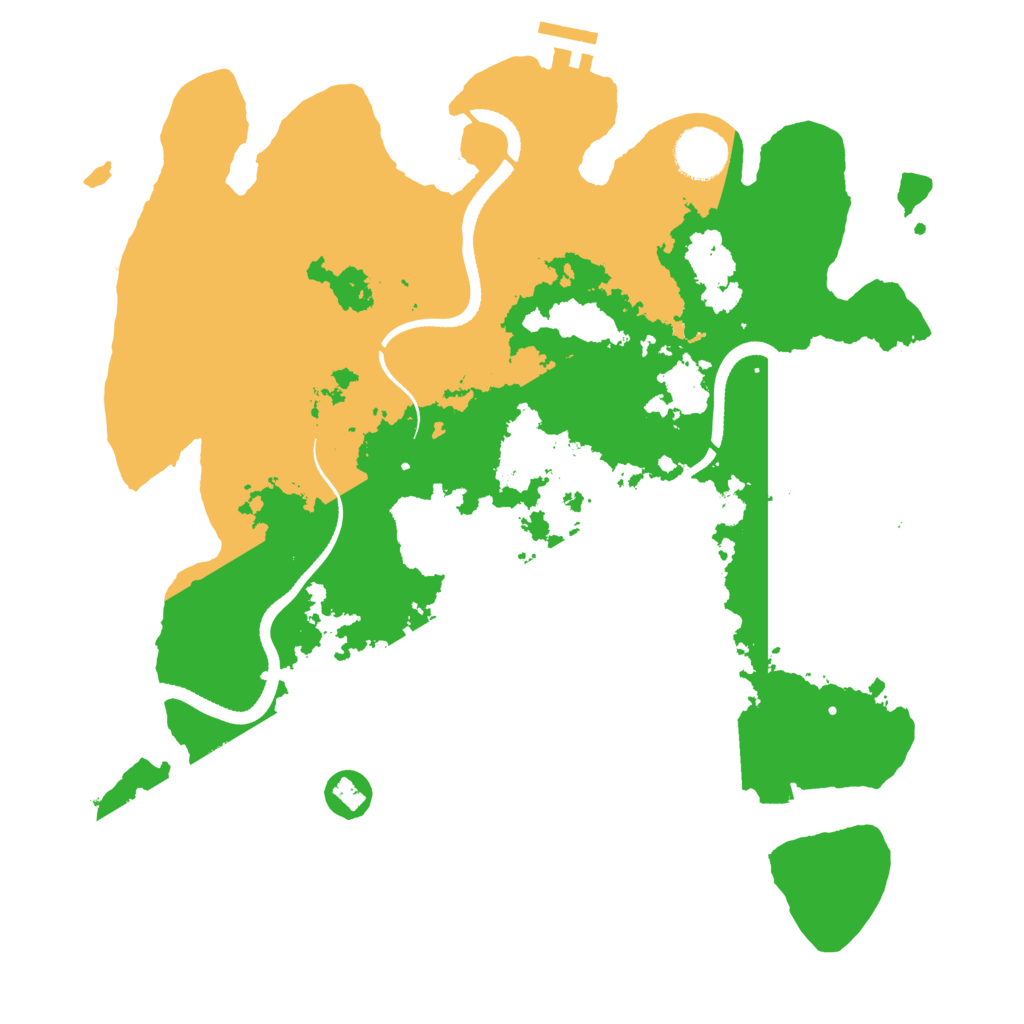 Biome Rust Map: Procedural Map, Size: 3500, Seed: 102042192