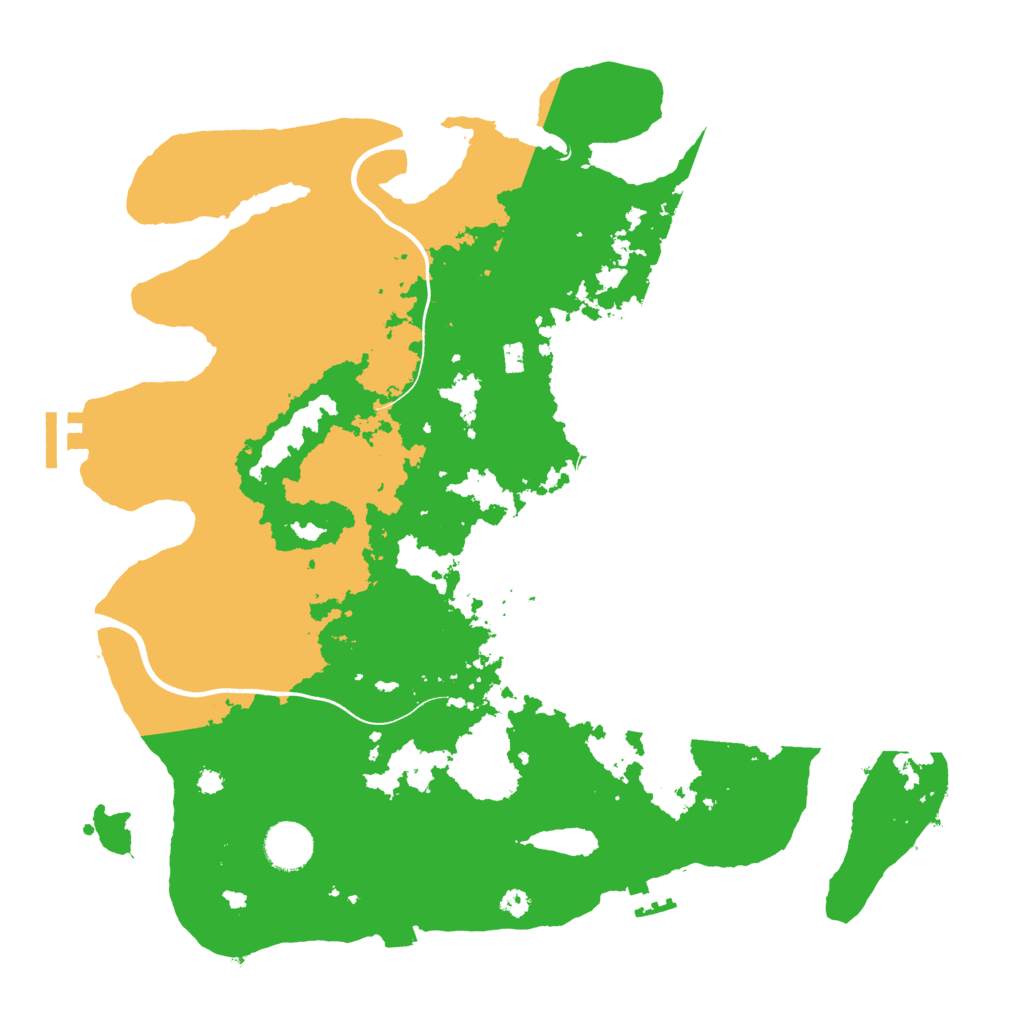Biome Rust Map: Procedural Map, Size: 3700, Seed: 1539308080