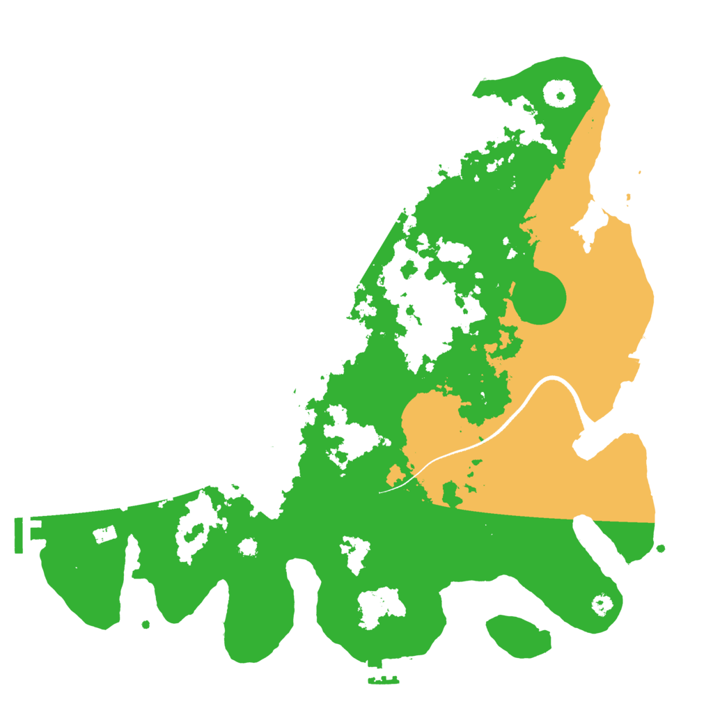 Biome Rust Map: Procedural Map, Size: 3500, Seed: 1153002850