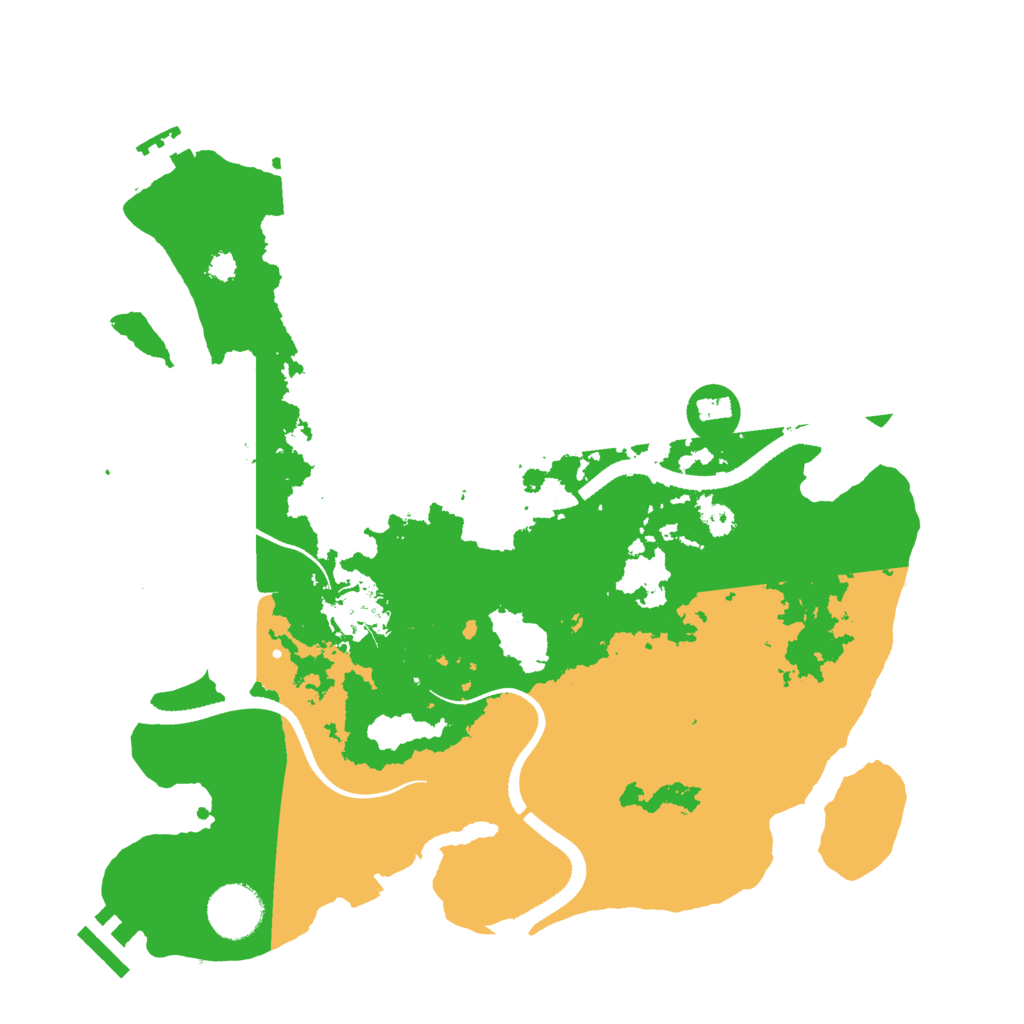 Biome Rust Map: Procedural Map, Size: 3300, Seed: 946
