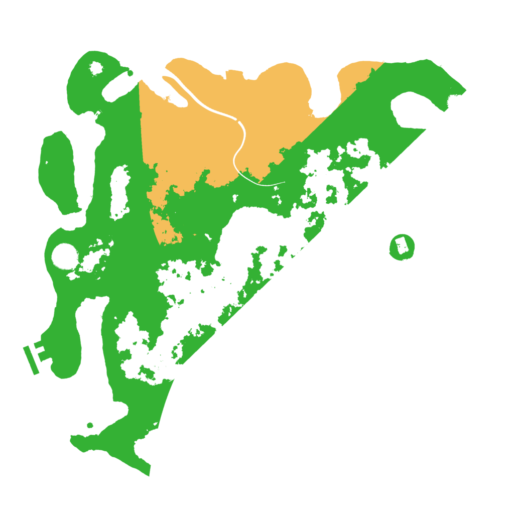 Biome Rust Map: Procedural Map, Size: 3500, Seed: 485625