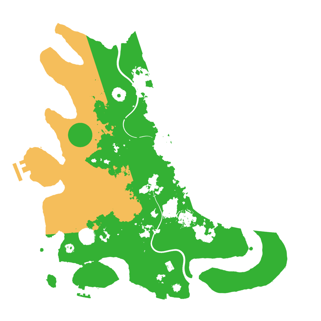 Biome Rust Map: Procedural Map, Size: 3500, Seed: 780876105