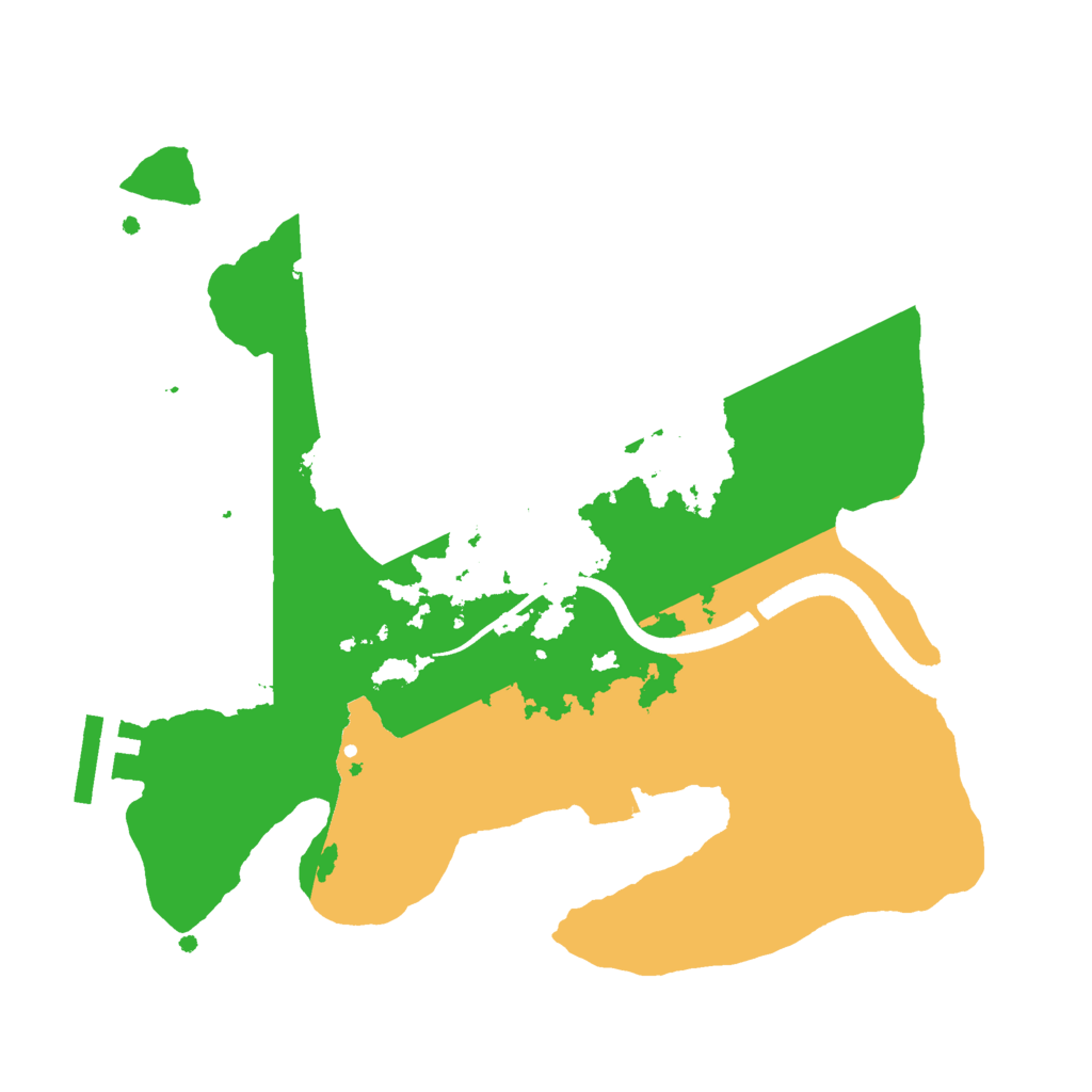 Biome Rust Map: Procedural Map, Size: 2500, Seed: 543027015