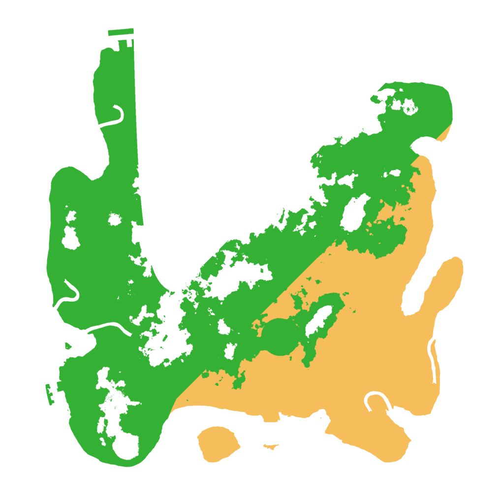 Biome Rust Map: Procedural Map, Size: 3600, Seed: 17456234