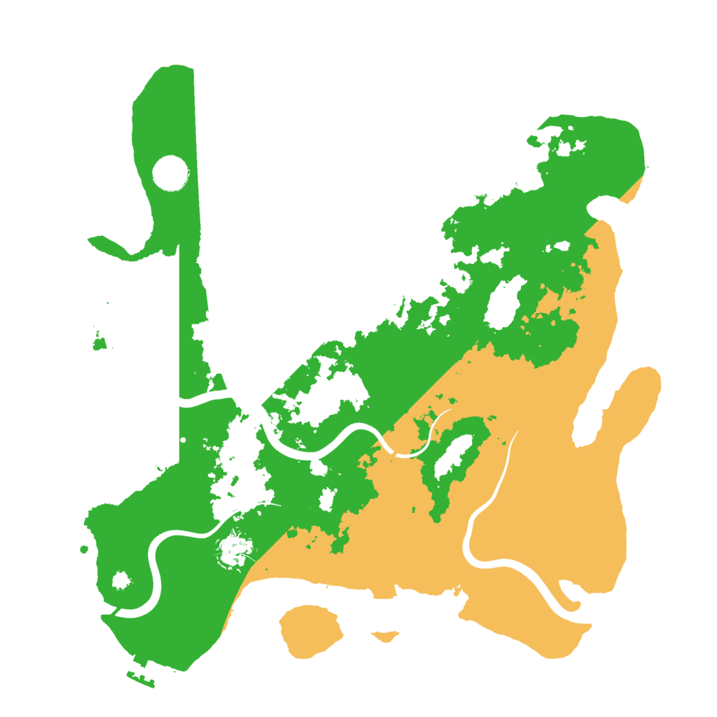 Biome Rust Map: Procedural Map, Size: 3600, Seed: 17456234