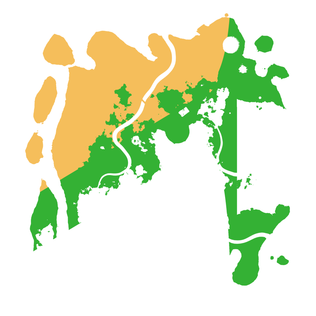 Biome Rust Map: Procedural Map, Size: 3500, Seed: 1451570245