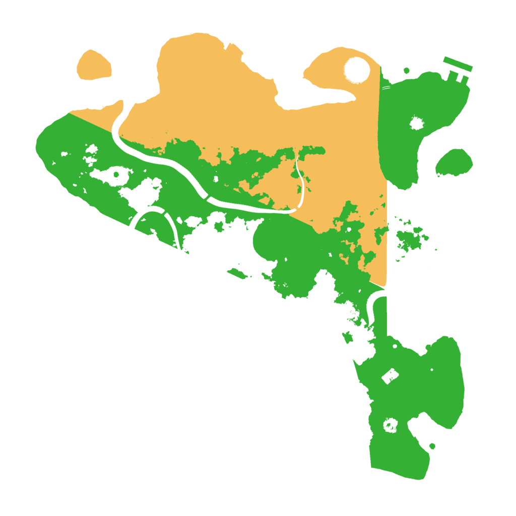 Biome Rust Map: Procedural Map, Size: 3501, Seed: 33