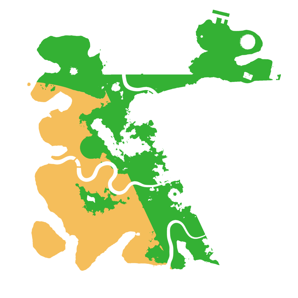 Biome Rust Map: Procedural Map, Size: 3500, Seed: 8821