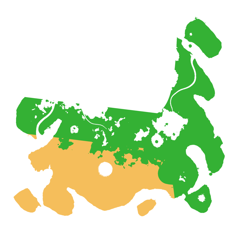 Biome Rust Map: Procedural Map, Size: 3000, Seed: 2992