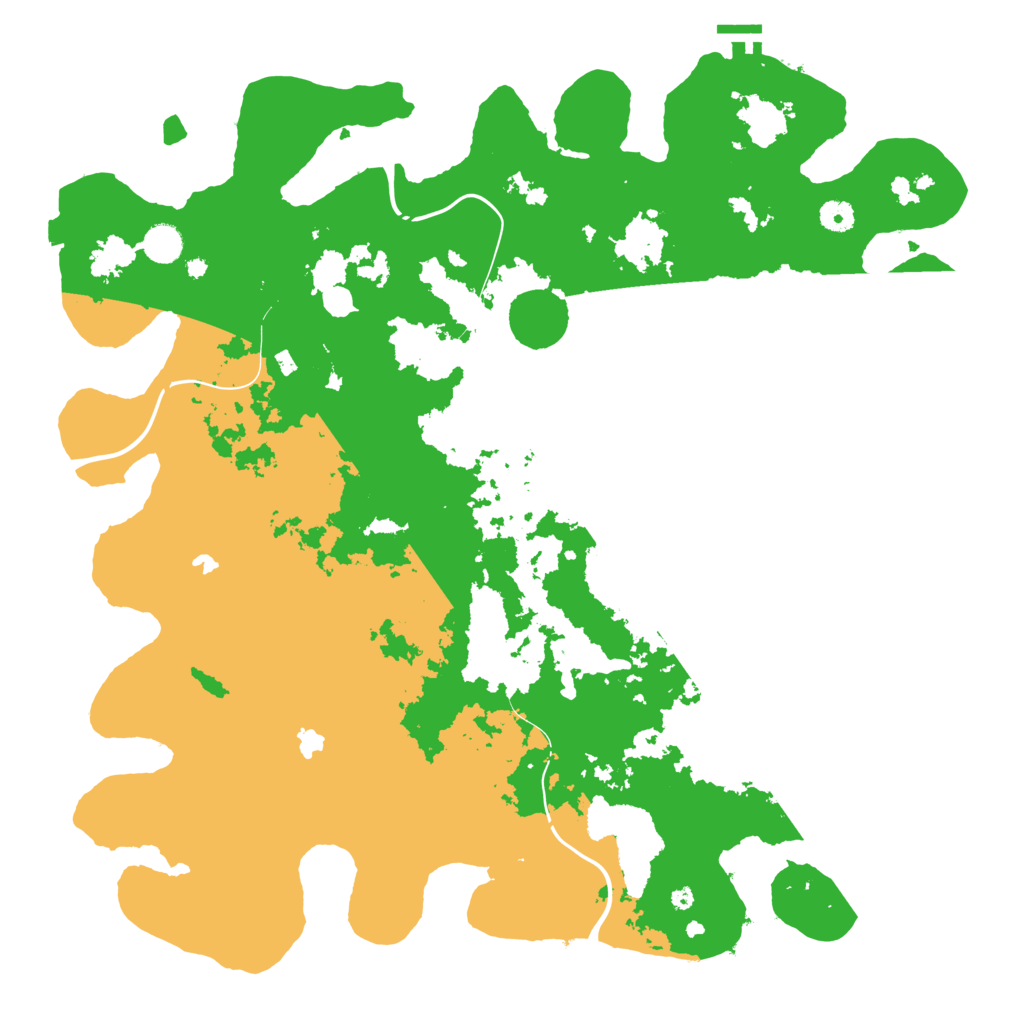 Biome Rust Map: Procedural Map, Size: 4600, Seed: 2453124