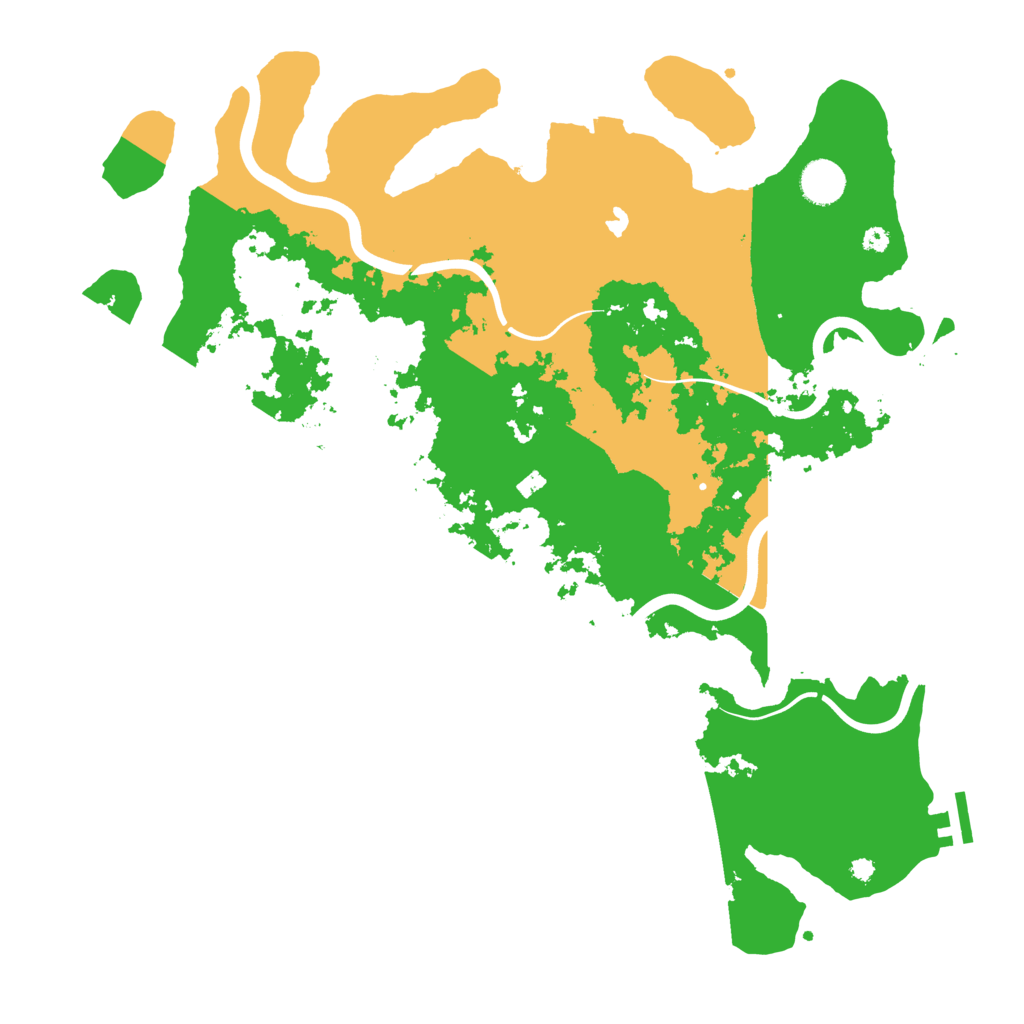 Biome Rust Map: Procedural Map, Size: 4000, Seed: 2008269770