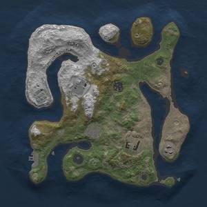 Thumbnail Rust Map: Procedural Map, Size: 3000, Seed: 1506, 10 Monuments