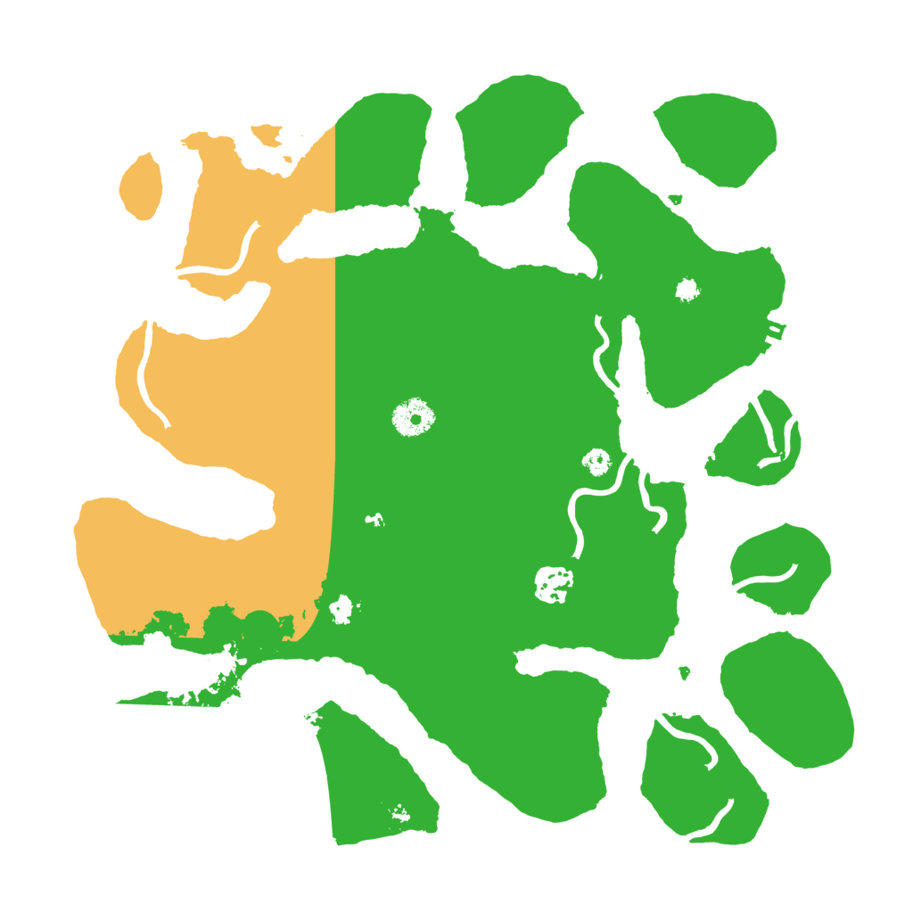 Biome Rust Map: Procedural Map, Size: 3500, Seed: 2154876