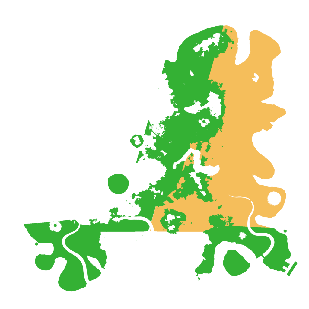 Biome Rust Map: Procedural Map, Size: 4000, Seed: 100343