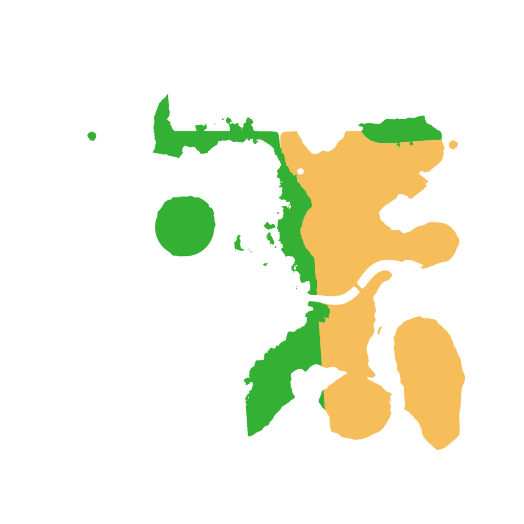 Biome Rust Map: Procedural Map, Size: 2400, Seed: 100