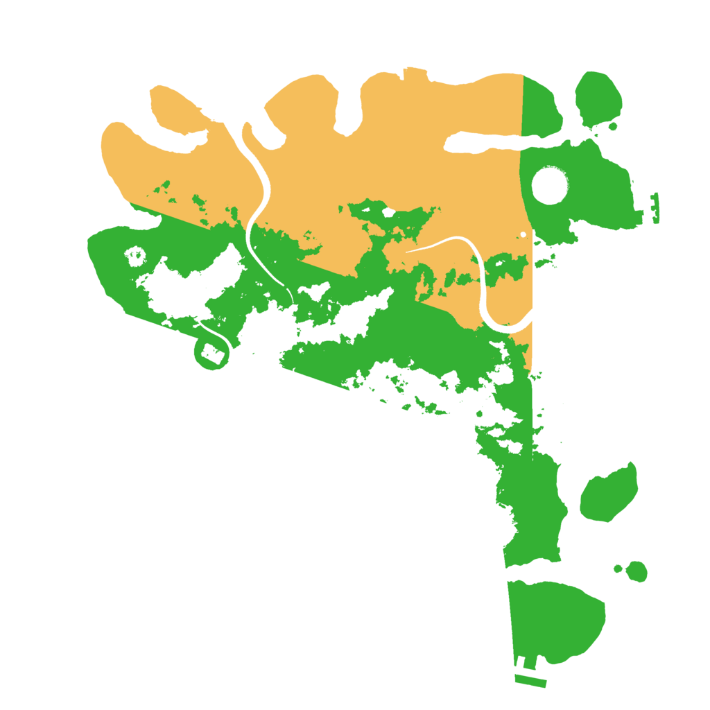 Biome Rust Map: Procedural Map, Size: 3500, Seed: 19890628