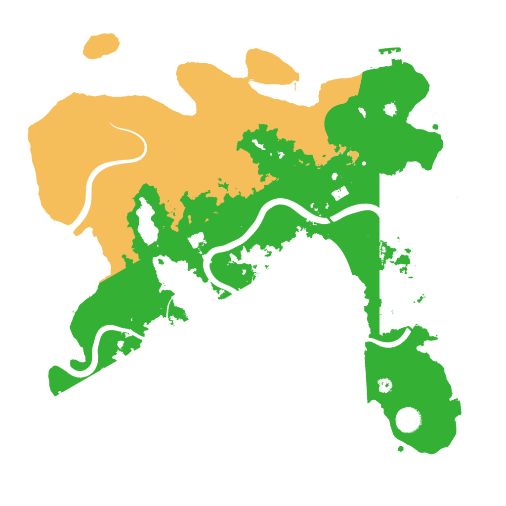 Biome Rust Map: Procedural Map, Size: 3500, Seed: 323775561
