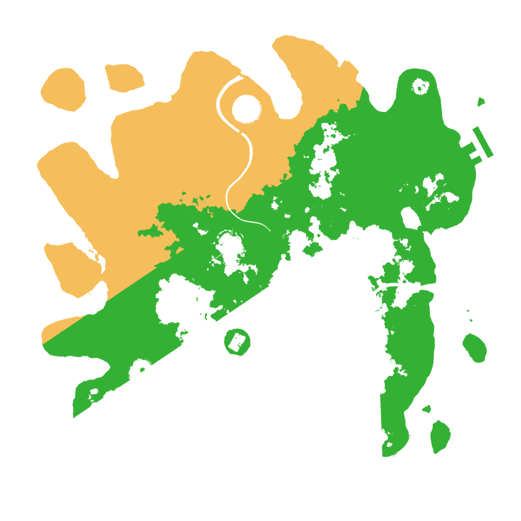 Biome Rust Map: Procedural Map, Size: 3200, Seed: 12683