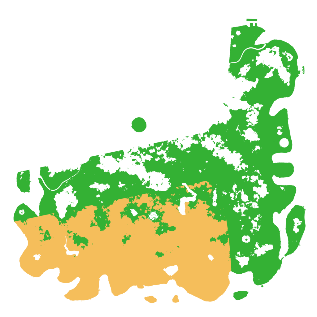 Biome Rust Map: Procedural Map, Size: 6000, Seed: 72195845