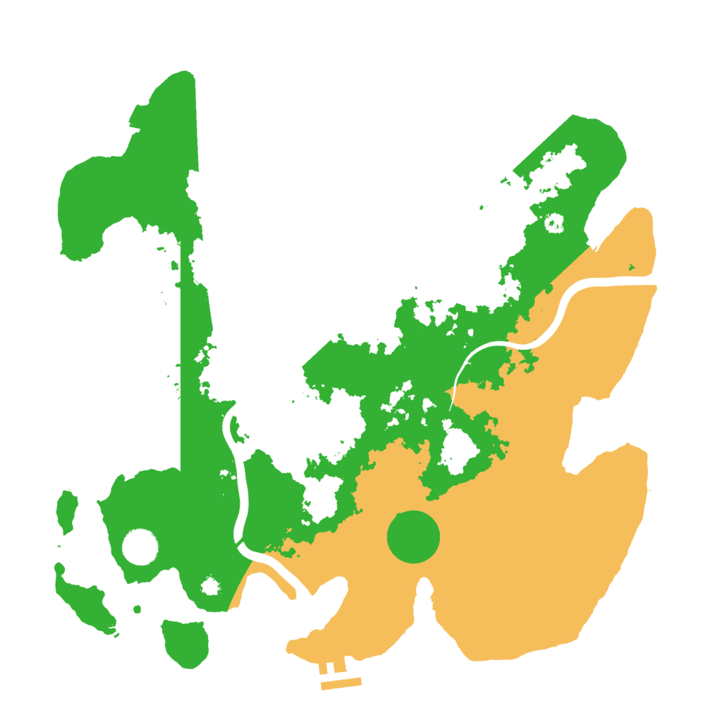 Biome Rust Map: Procedural Map, Size: 3600, Seed: 828434