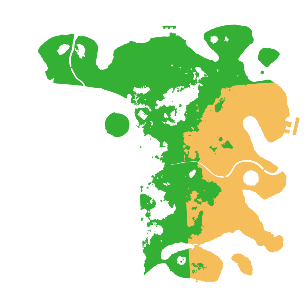 Biome Rust Map: Procedural Map, Size: 3500, Seed: 1646451580