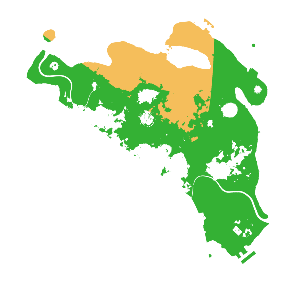 Biome Rust Map: Procedural Map, Size: 3500, Seed: 987874