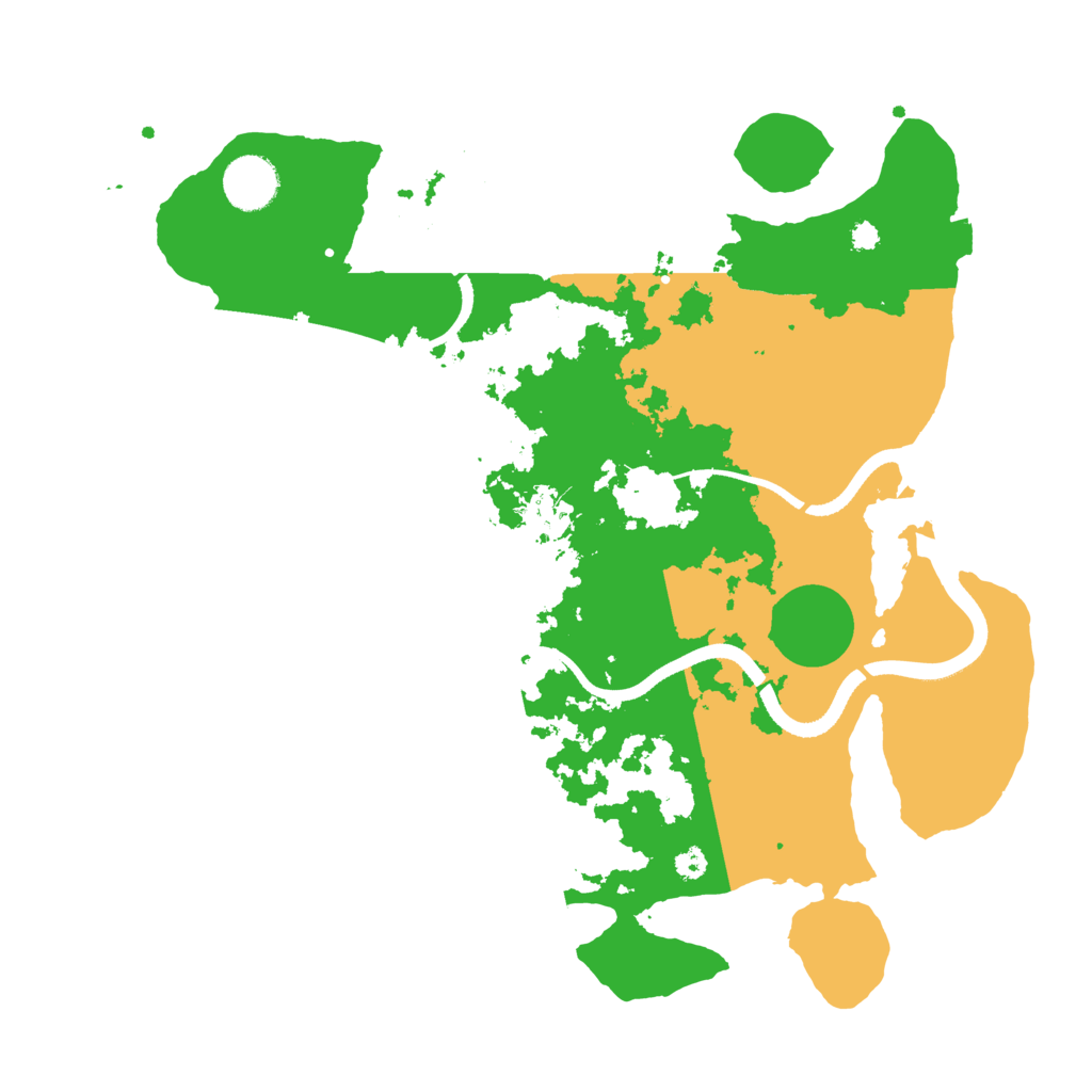 Biome Rust Map: Procedural Map, Size: 3500, Seed: 1215125452
