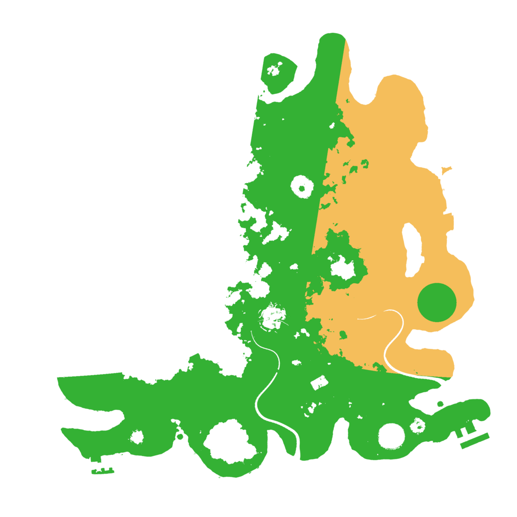Biome Rust Map: Procedural Map, Size: 3500, Seed: 398241