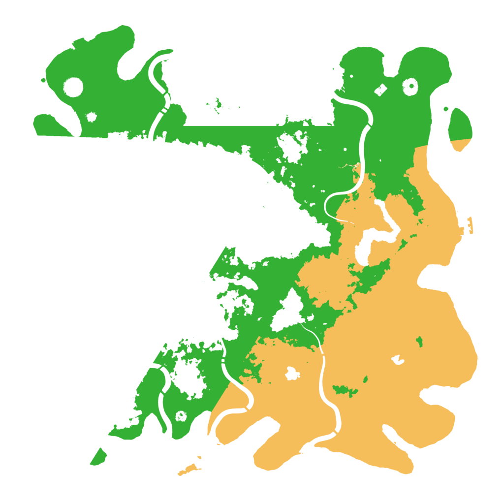 Biome Rust Map: Procedural Map, Size: 4500, Seed: 1811012635
