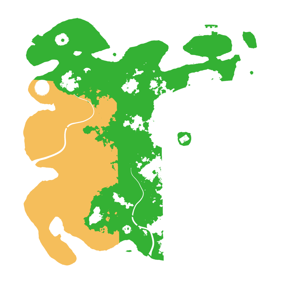 Biome Rust Map: Procedural Map, Size: 3500, Seed: 878400