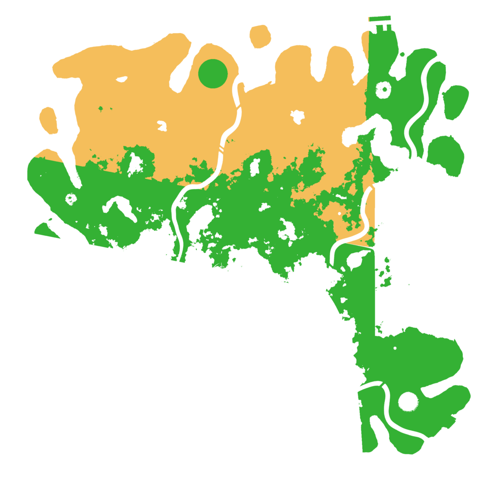 Biome Rust Map: Procedural Map, Size: 4500, Seed: 713265