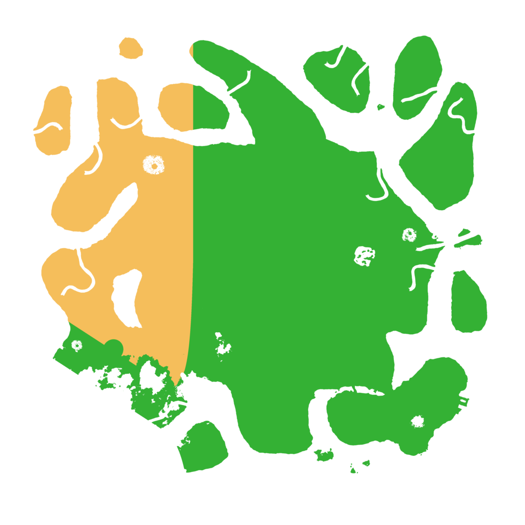 Biome Rust Map: Procedural Map, Size: 3800, Seed: 23732