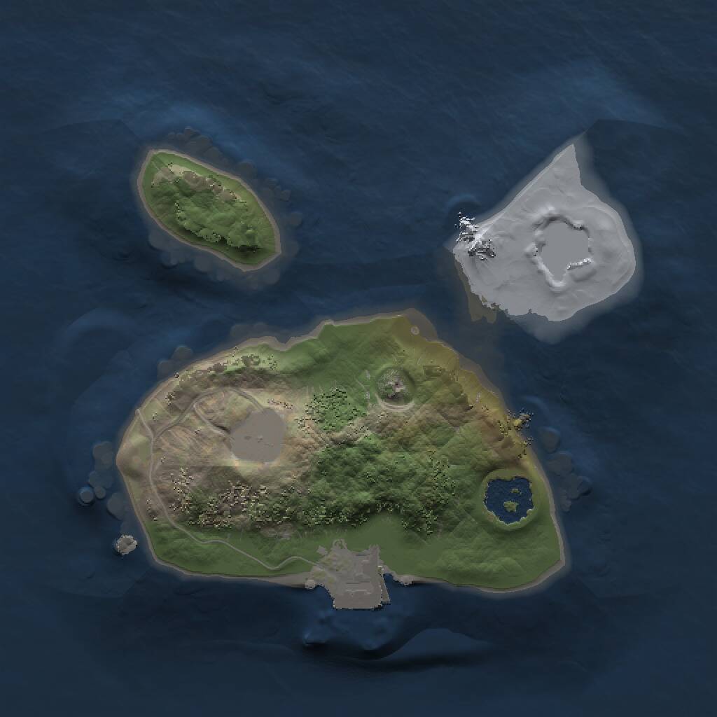 Rust Map: Procedural Map, Size: 1500, Seed: 162, 1 Monuments