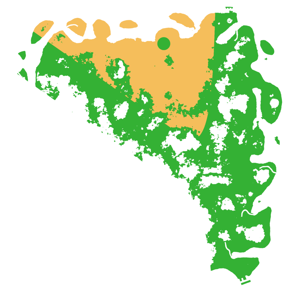 Biome Rust Map: Procedural Map, Size: 6000, Seed: 71569842