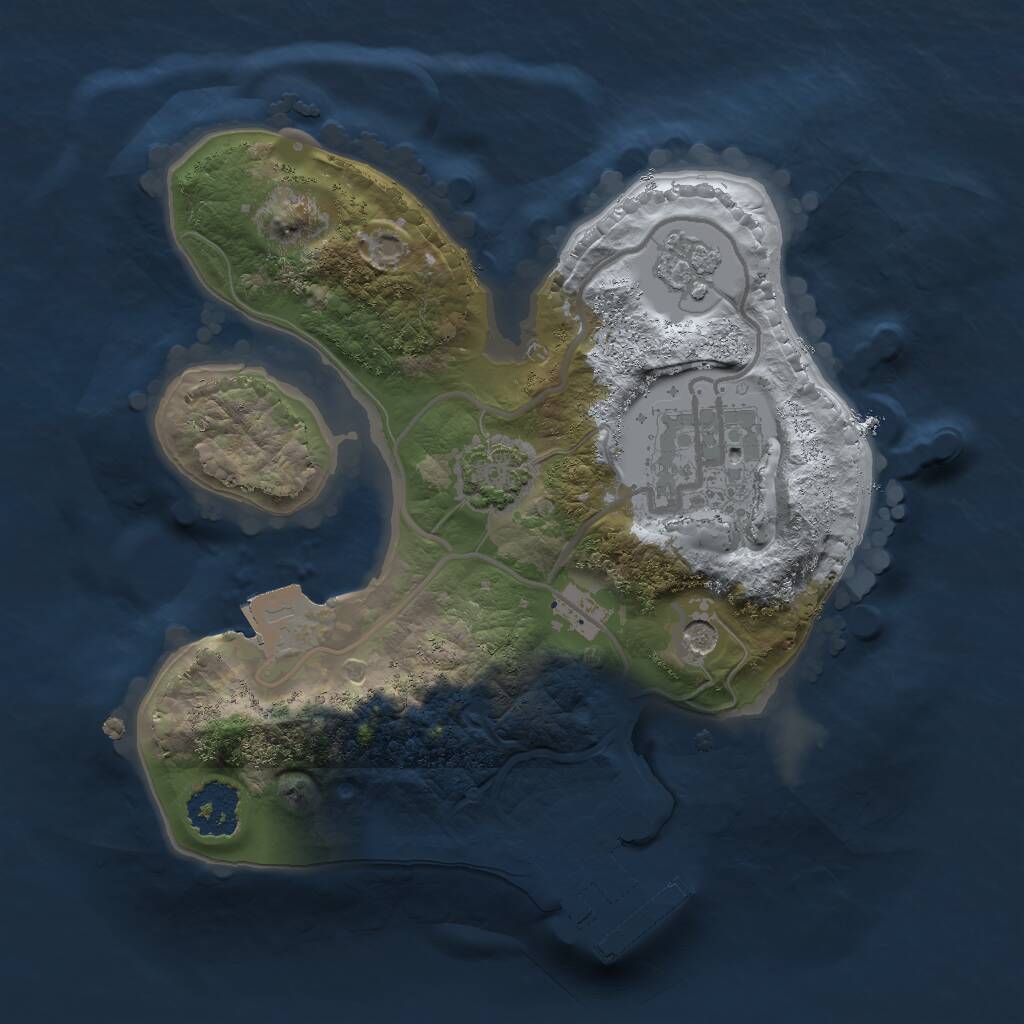 Rust Map: Procedural Map, Size: 1900, Seed: 162, 6 Monuments