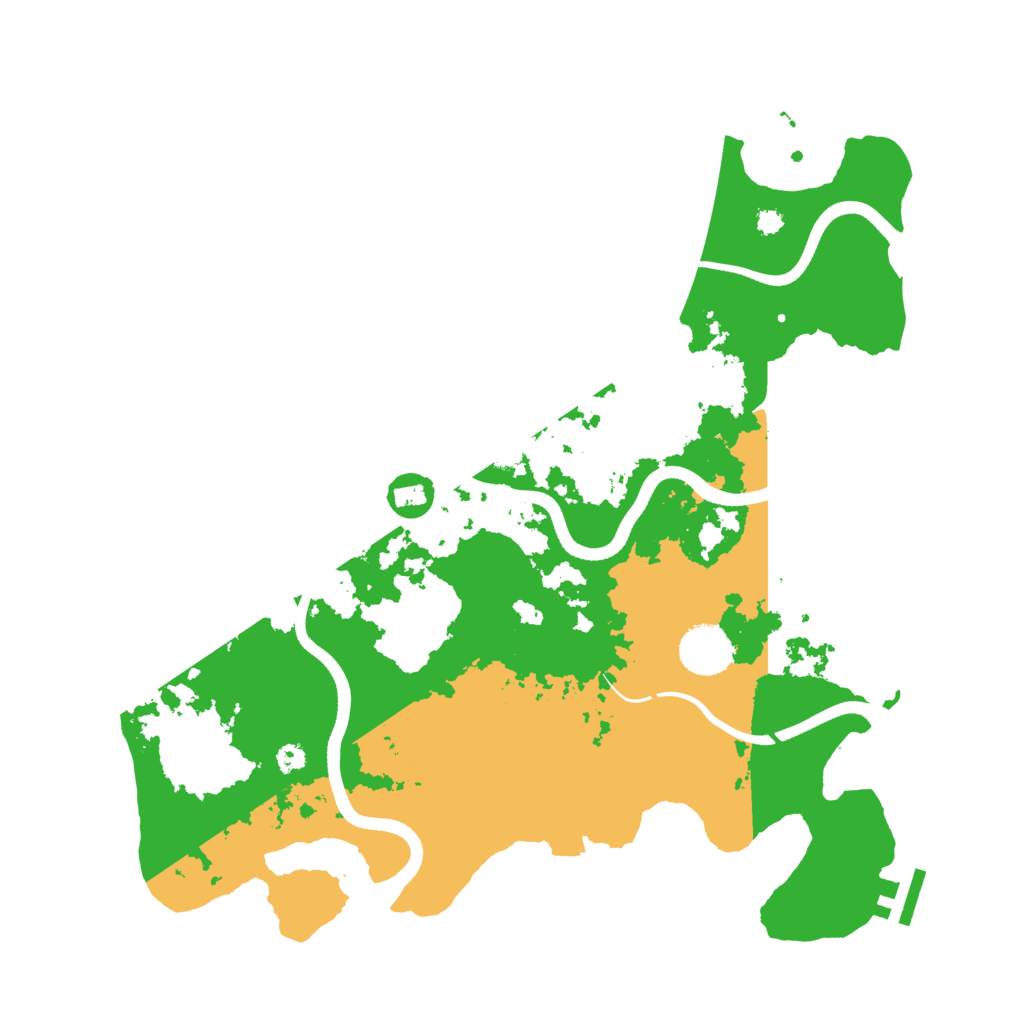 Biome Rust Map: Procedural Map, Size: 3600, Seed: 9021451