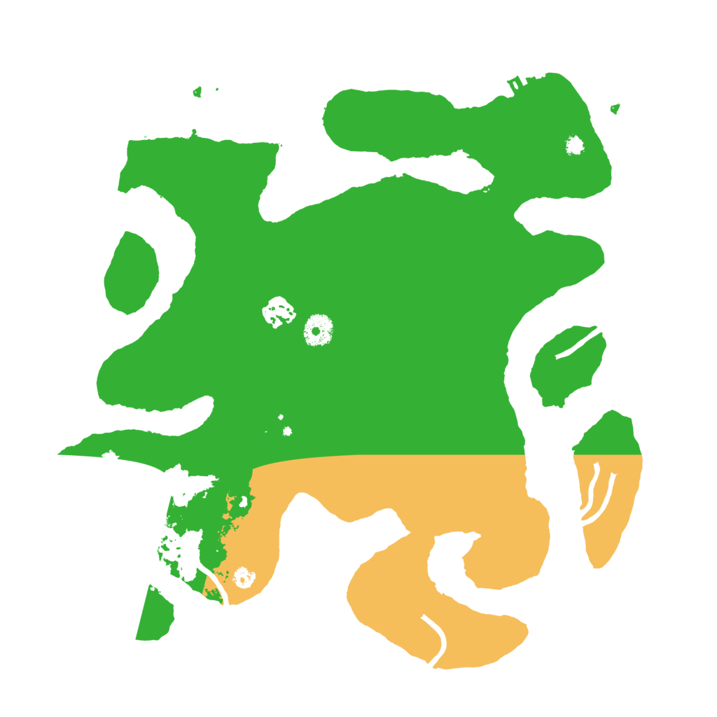 Biome Rust Map: Procedural Map, Size: 3500, Seed: 135781