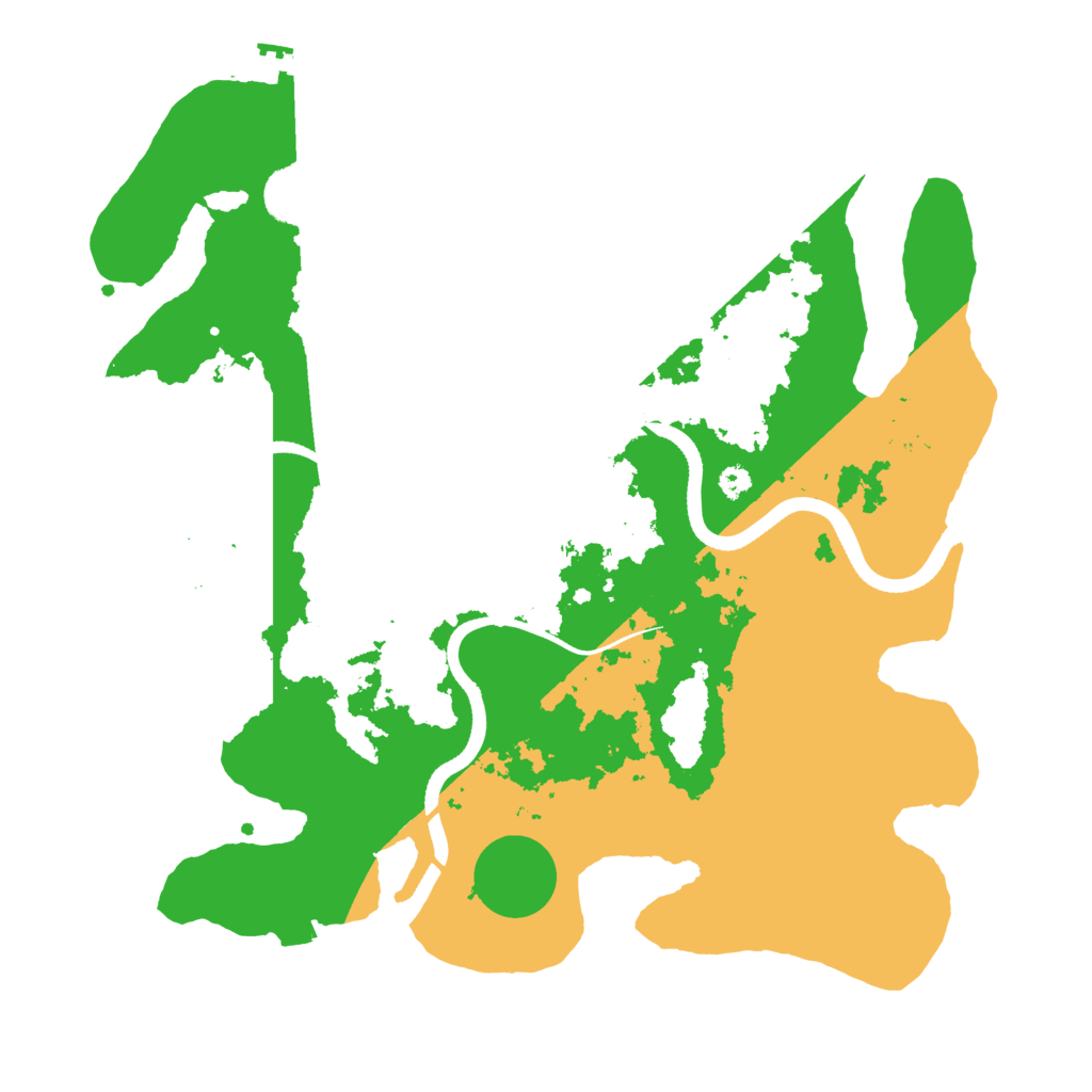 Biome Rust Map: Procedural Map, Size: 3500, Seed: 325767