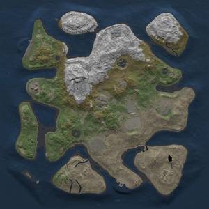 Thumbnail Rust Map: Procedural Map, Size: 3500, Seed: 803599, 12 Monuments