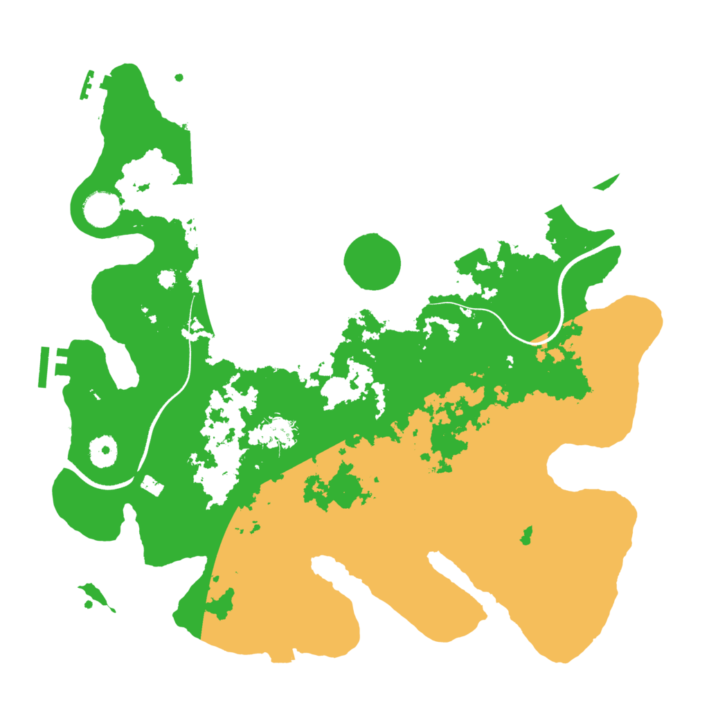 Biome Rust Map: Procedural Map, Size: 3500, Seed: 803599