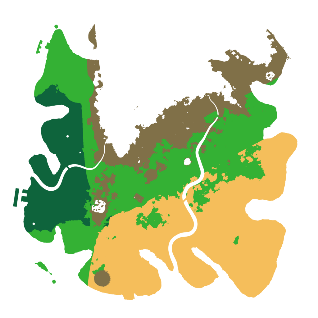Biome Rust Map: Procedural Map, Size: 3500, Seed: 803599