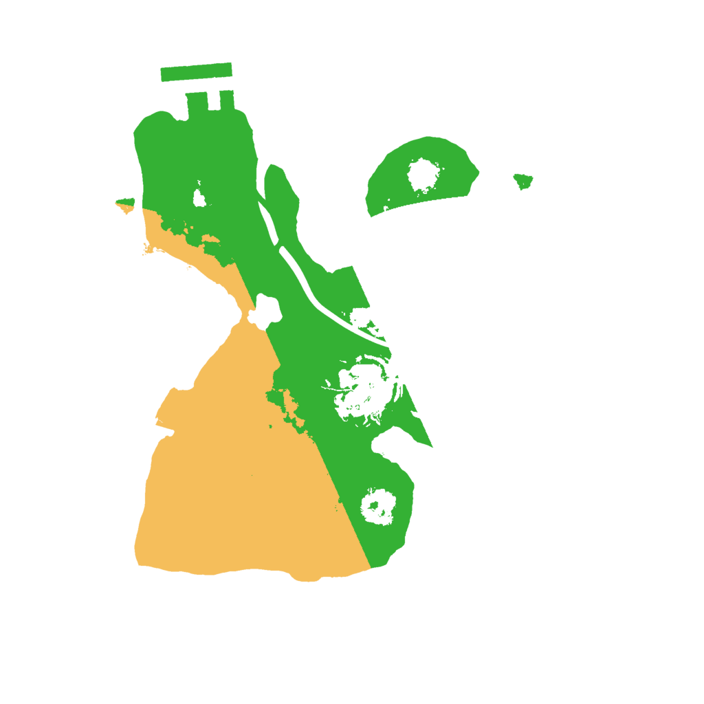 Biome Rust Map: Procedural Map, Size: 2000, Seed: 184918152