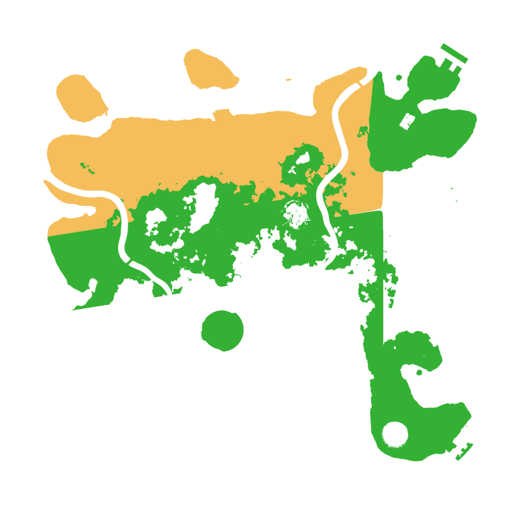 Biome Rust Map: Procedural Map, Size: 3500, Seed: 755791286