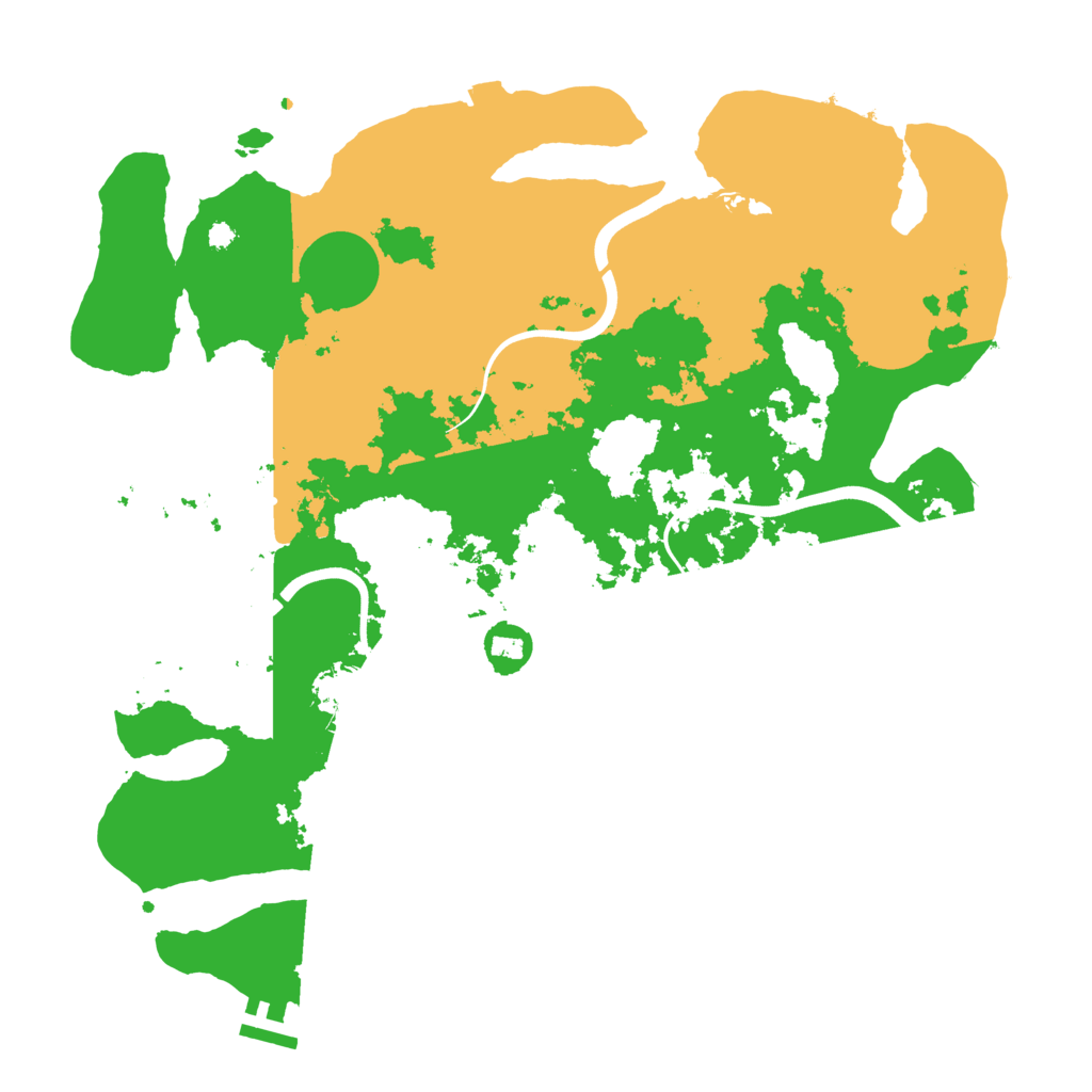 Biome Rust Map: Procedural Map, Size: 3750, Seed: 400558748