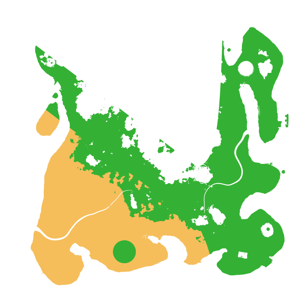 Biome Rust Map: Procedural Map, Size: 3500, Seed: 486565605