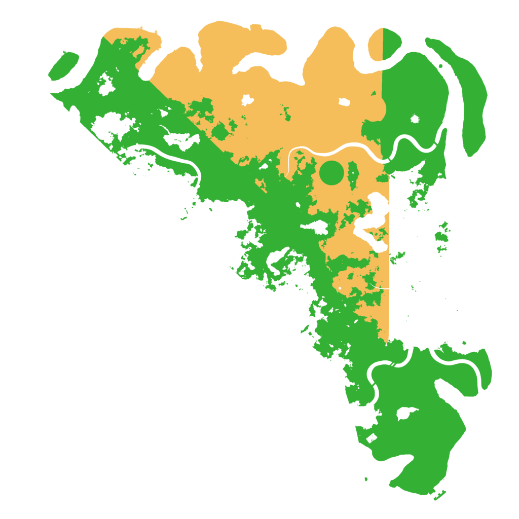 Biome Rust Map: Procedural Map, Size: 5555, Seed: 8888