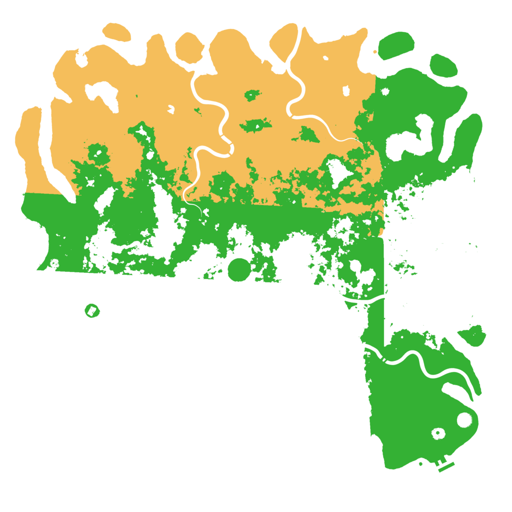 Biome Rust Map: Procedural Map, Size: 6000, Seed: 53624185