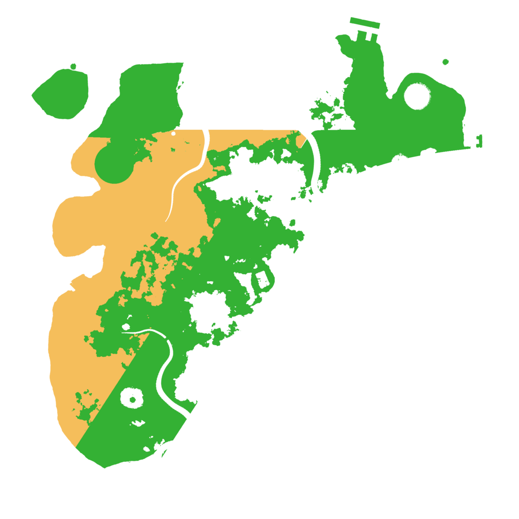 Biome Rust Map: Procedural Map, Size: 3500, Seed: 322